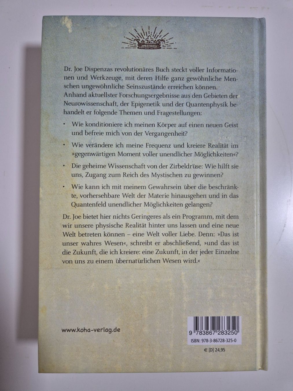 Libri: Werde übernatürlich - Dr. Joe Dispenza – Usato da Zell ZH venduto da Ulanbator 1