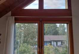 Gardinenstange 2.20m Aluminium mit Vorhang weiss 
