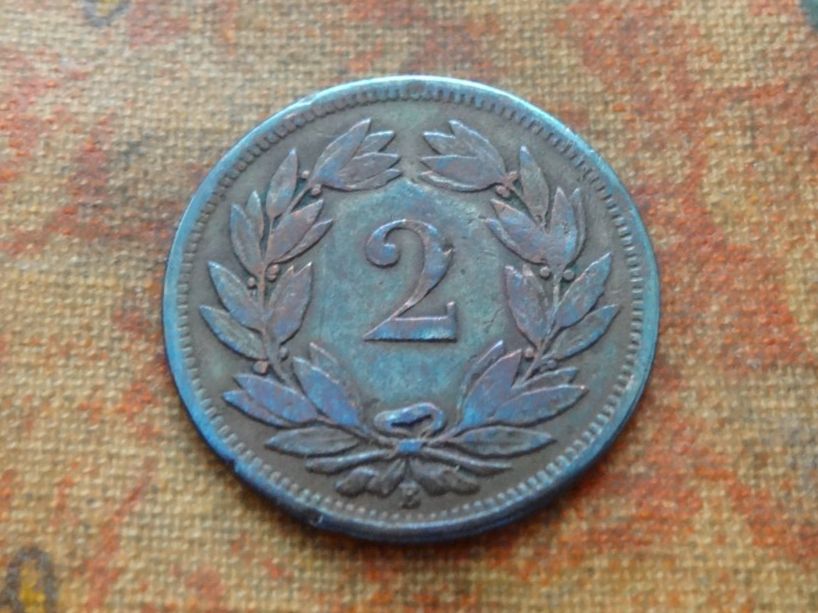 Tutti le monete: 2 Rp. 1870 – Usato da Romanel-sur-Lausanne venduto da Swift13 1