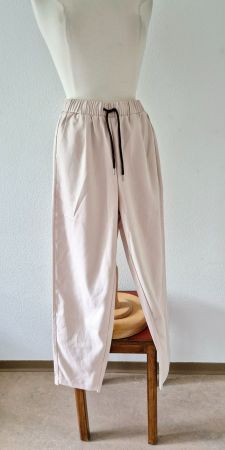 HOSE STOFFHOSE BEIGE ELEGANT LÄSSIG M TOP MIT BLUSE SHIRT