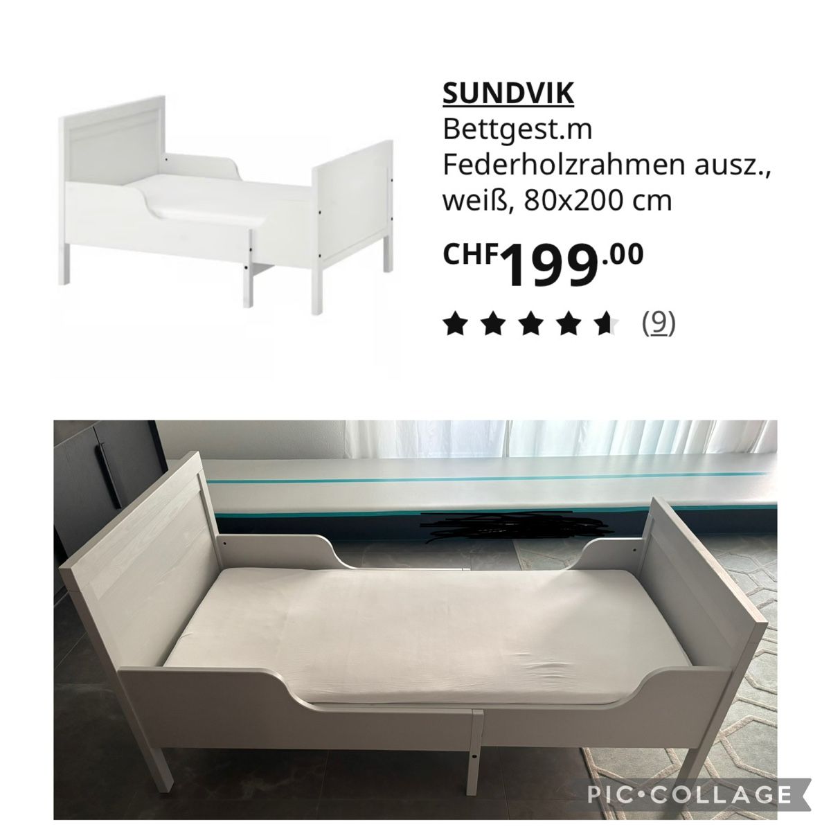 Letti: Neuwertiges Sundvik Kinderbett – Usato da Leuggern venduto da Judith123456