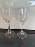 2 Weingläser Kristallglas geschliffen guter Zustand