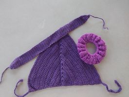 Lot de 3 accessoires pour cheveux au crochet fait main