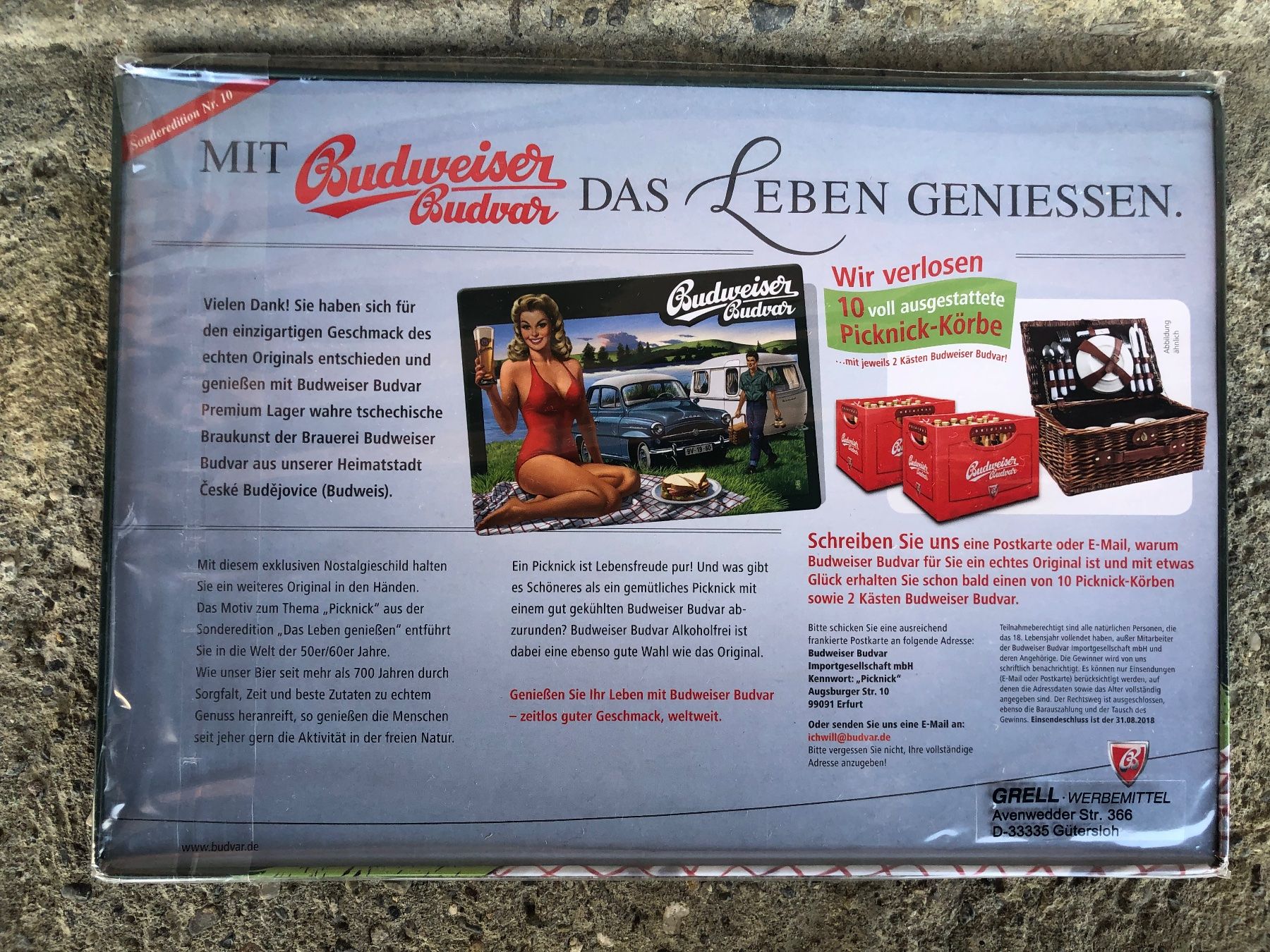 Insegne: Budweiser pin up bier werbung reklame classic – Nuovo e nell'imballaggio originale da Reinach AG venduto da rares75 1