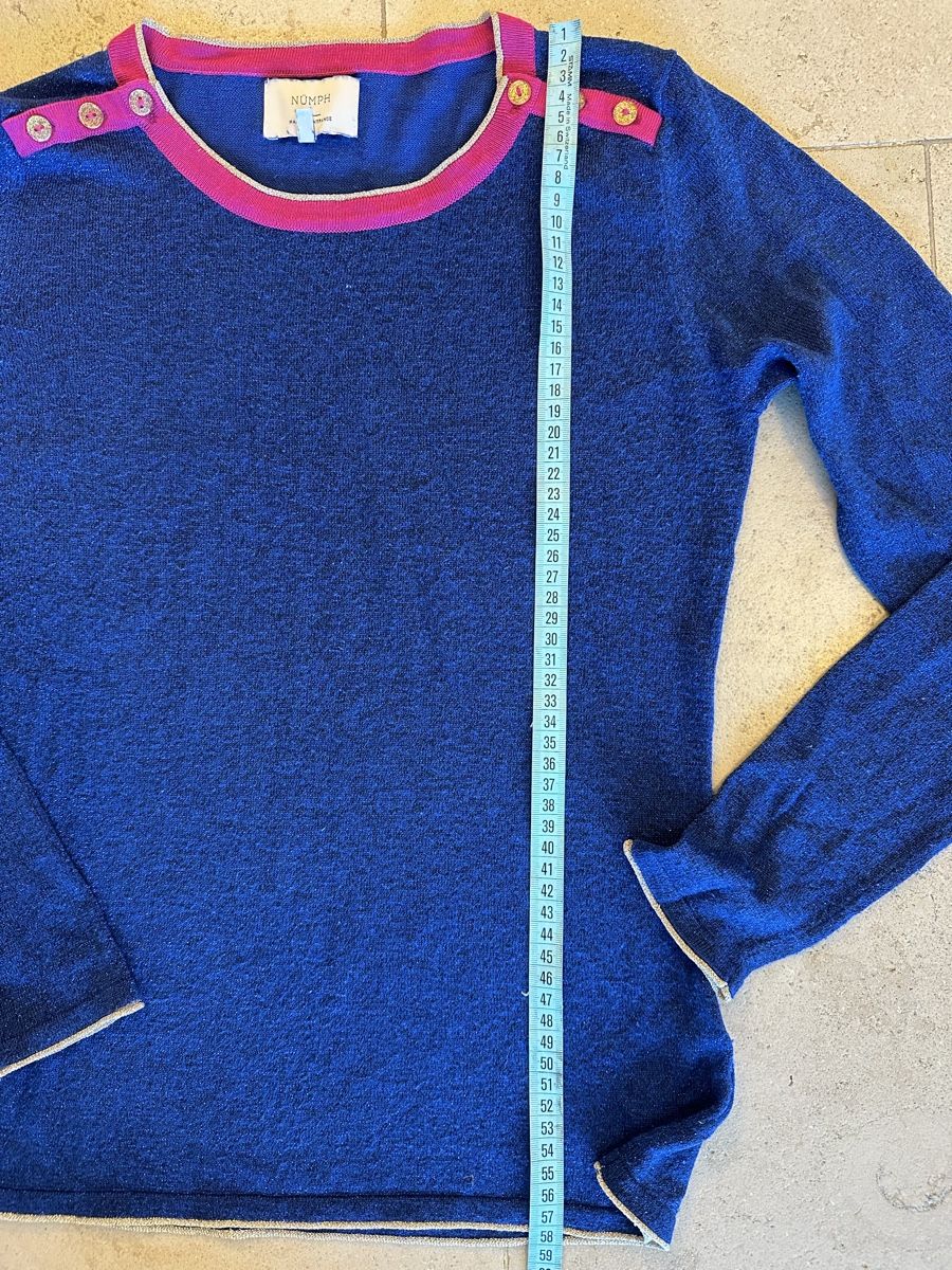 Pullover & Sweatshirts: Damen Pullover NÜMPH blau Grösse S gebraucht – Gebraucht aus Buchs SG von Sunie 5