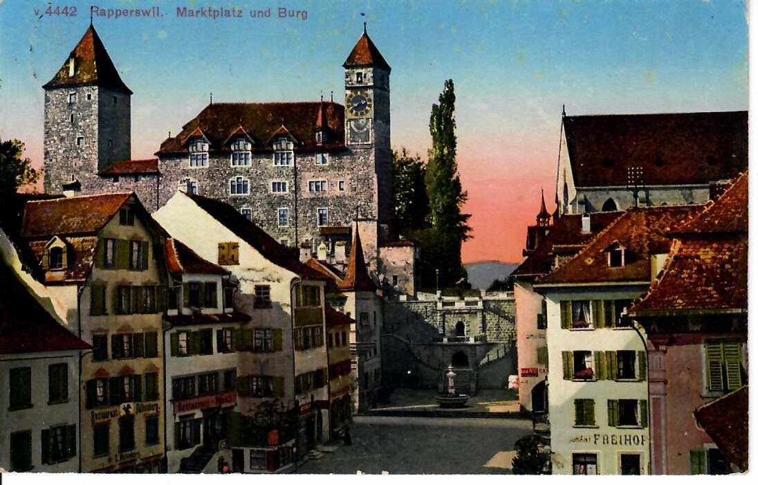Ansichtskarten: Rapperswil 1925 – Gebraucht aus Hochdorf von Ziegel-16