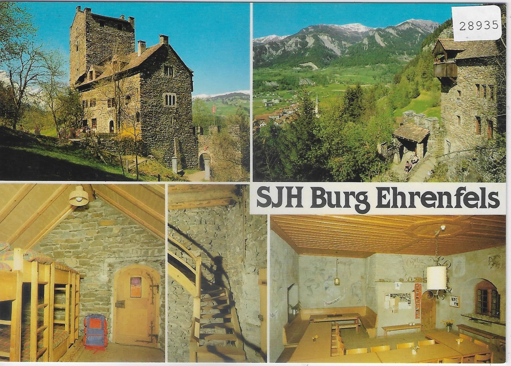 Cartoline postali: Jugendherberge "Burg Ehrenfels" - Sils – Usato da Ettingen venduto da Kartenplanet