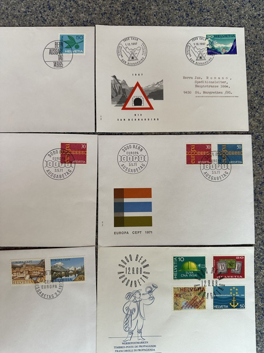 Tutti i francobolli: Schweiz - 29x FDC und Sonderbriefe – Usato da Schmitten / FR venduto da Samsara169 3