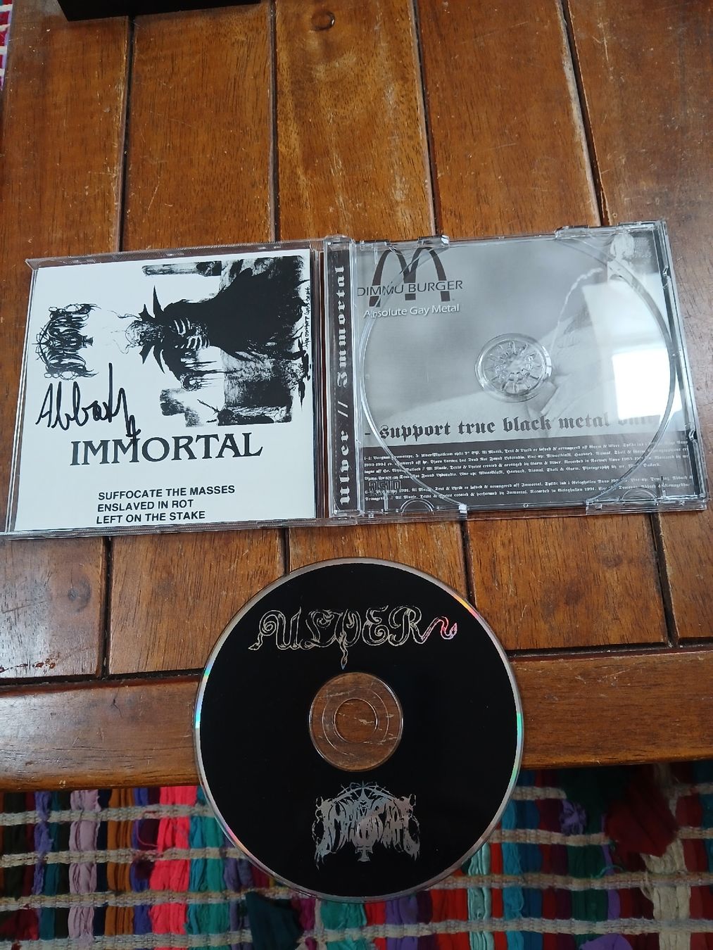 CD: ulver/immortal- vargnatt...(signiert by abbath!) – Usato da St-Cergue venduto da VeganWarrior 1