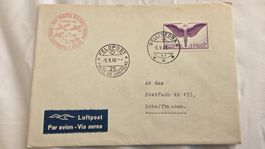 1940 Rotkreuz Flug Bellinzona Ital.Stempel