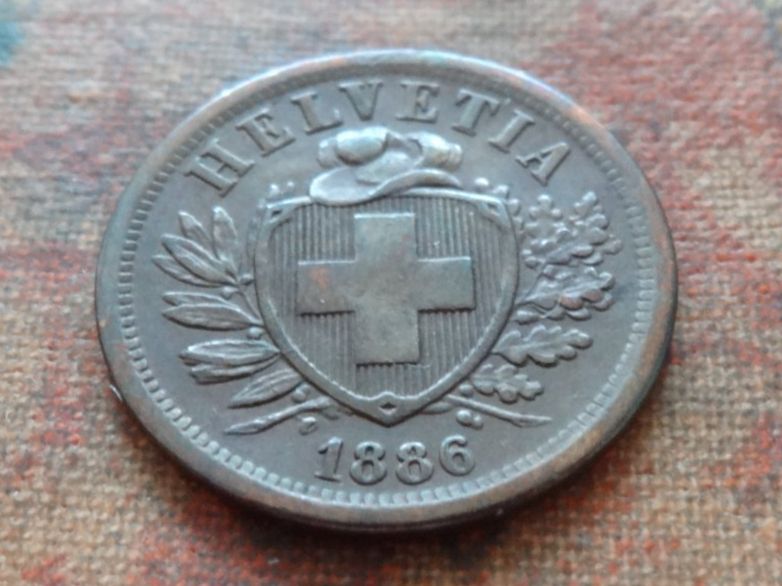 Tutti le monete: 2 Rp. 1886  (C) – Usato da Romanel-sur-Lausanne venduto da Swift13