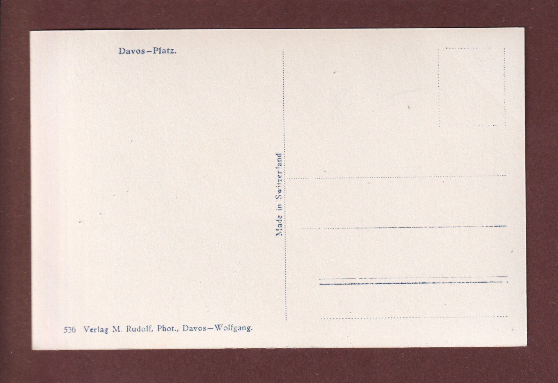 Cartoline postali: DAVOS-PLATZ – Usato da Pully venduto da nicecards 1