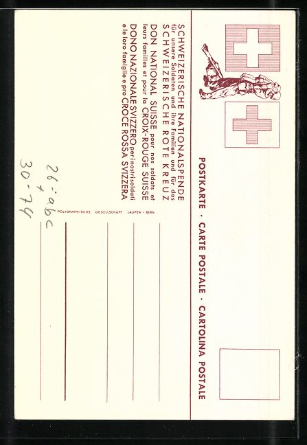 Foto, Lettere & Cartoline: H. Beutler: Schweizerische Nationalspend – Usato da Berlin venduto da bartko-reher 1