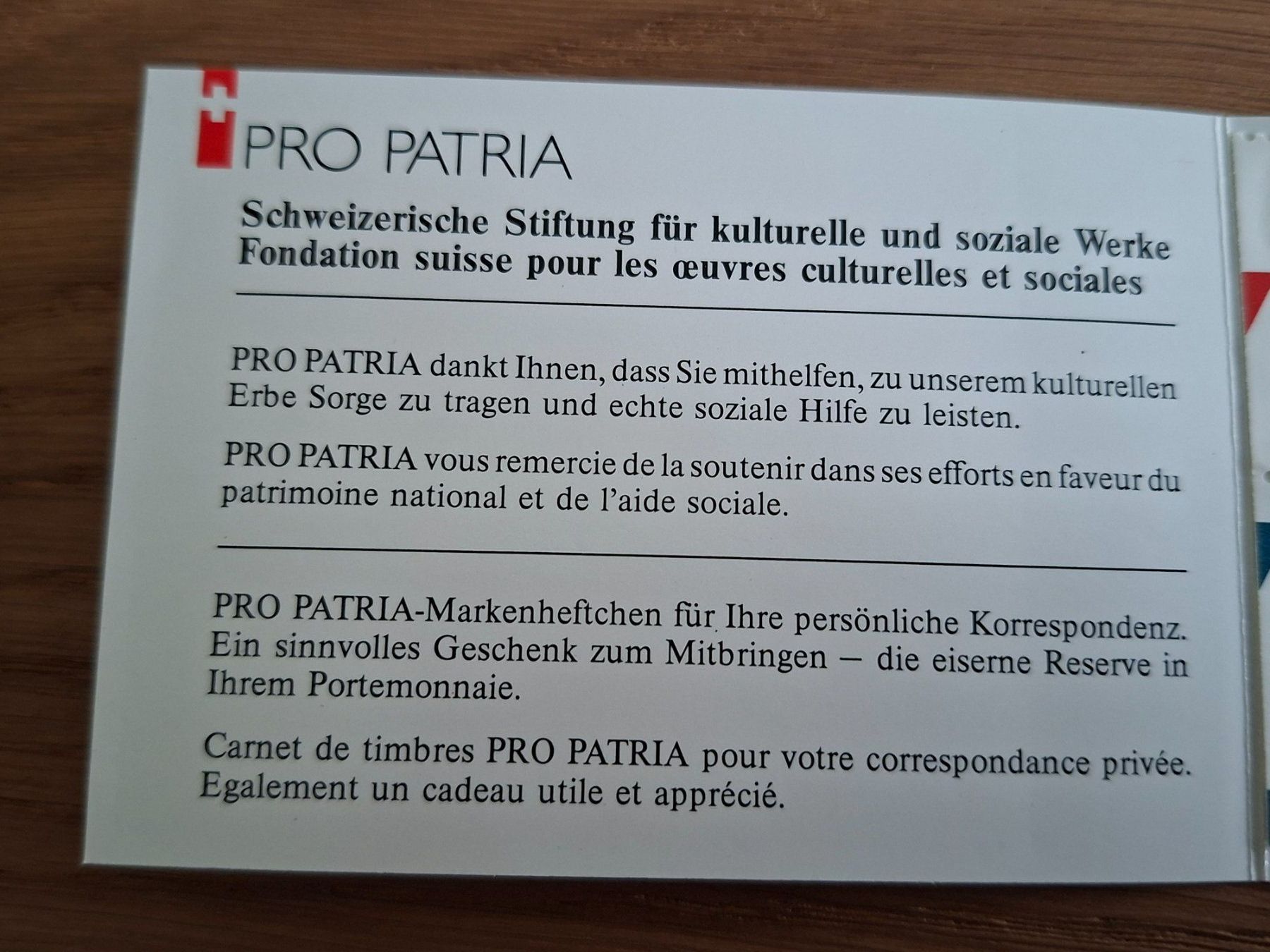 Tutti i francobolli: Markenheftchen: Pro Patria 1995 – Nuovo (secondo la descrizione) da Hinterkappelen venduto da 1399 1
