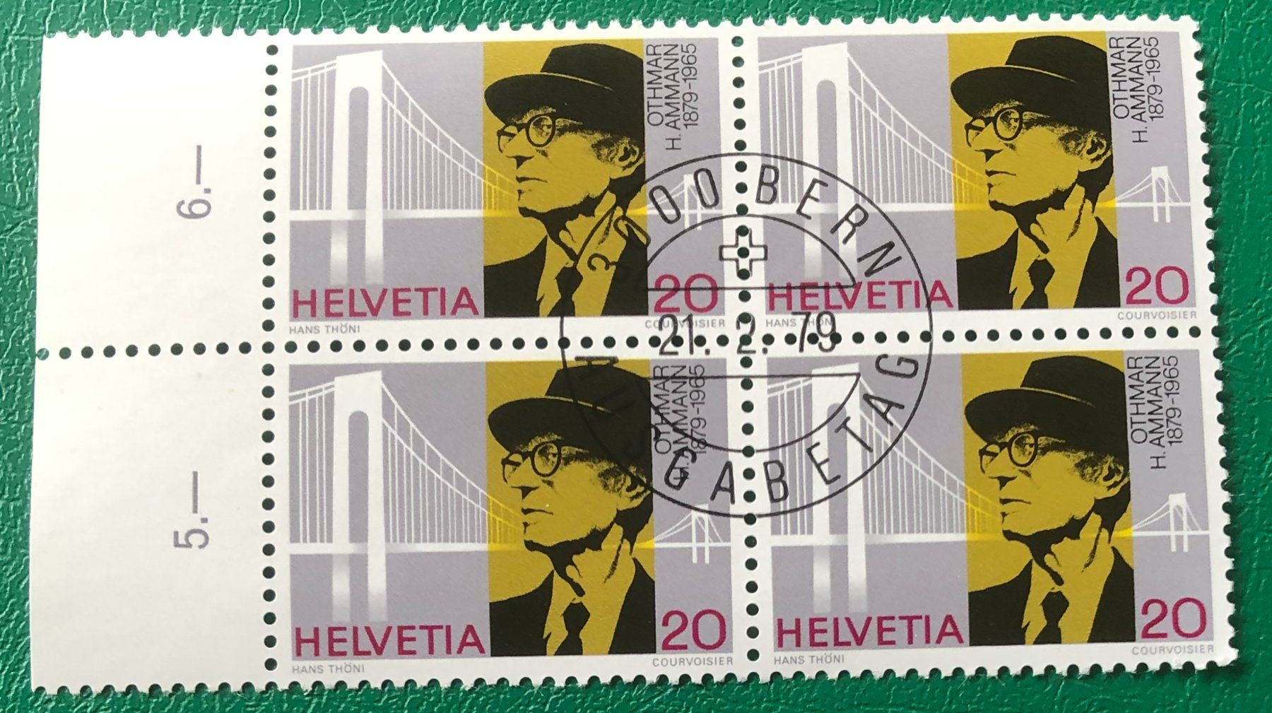 Tutti i francobolli: 4 er Block Nr. 622 mit ETStempel Bern    – Usato da Aarau venduto da Billa007