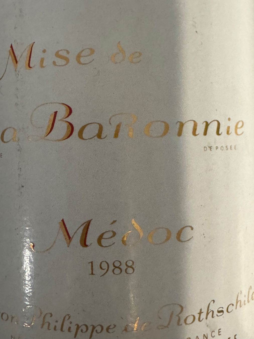 Vino: MEDOC 1982 + 1988 – Usato da MURI b. Bern venduto da Anda1 2