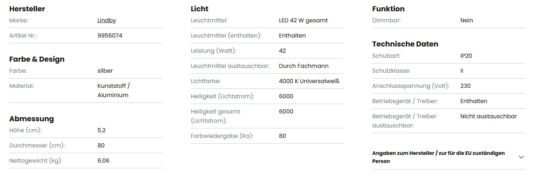 Lampadari & plafoniere: Deckenlampe NEU in OVP – Nuovo e nell'imballaggio originale da Zürich venduto da dohug 2