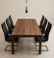 Esszimmer Schwingstuhl Lederoptik Schwarz Metallgestell 6 St