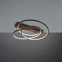 LED Deckenleuchte, Schwarz, 64 cm Breit