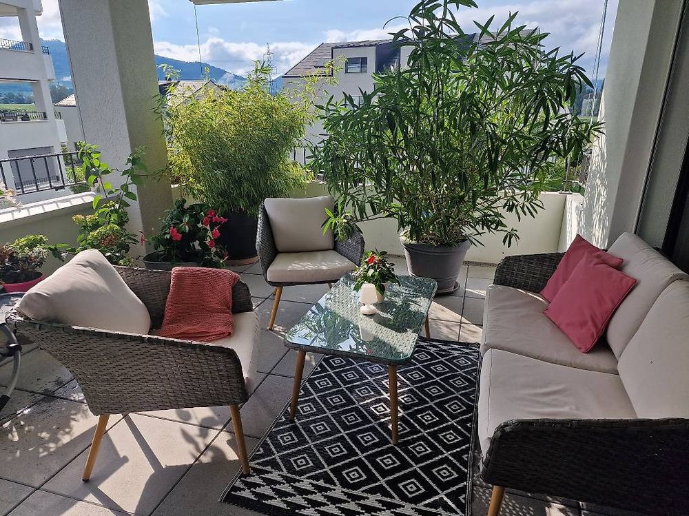 Stilvolle Lounge Garnitur für Balkon/Garten Kaufen auf Ricardo