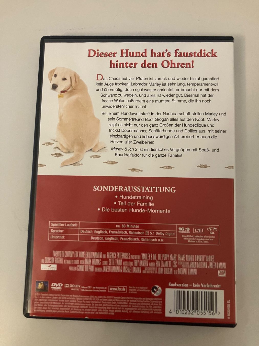 Tutti i DVDs: MARLEY & ICH 2 / DVD – Usato da Chur venduto da lucilla.galgani 1
