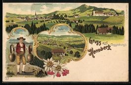 Litho Hemberg /Toggenburg, Ortsansicht, 