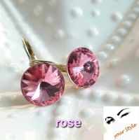 Ohrringe mit Swarovski Kristallen => 9 Farben zur Auswahl 💎