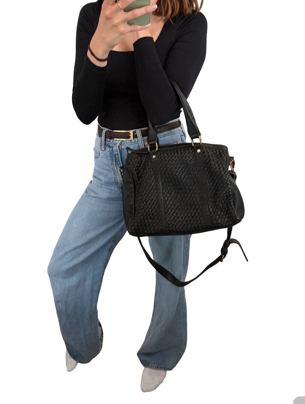 Borse da donna: the moshi - schwarze Tasche echtes Leder – Usato da Frauenfeld venduto da m.pardo 9