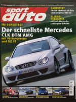 Magazin Sport Auto Nr. 5/ 2005 Mercedes CLK DTM AMG/MG ZR160