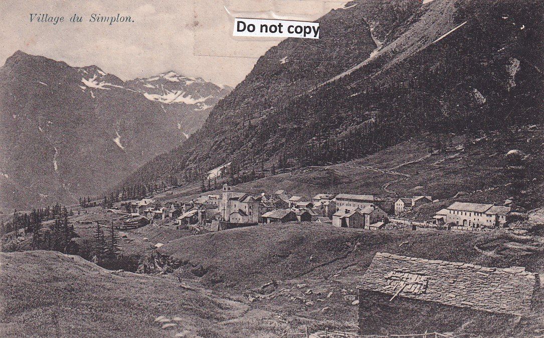 Ansichtskarten: Simplon - Dorf  VS   -   4  diverse Karten – Gebraucht aus Brig von Valcards54