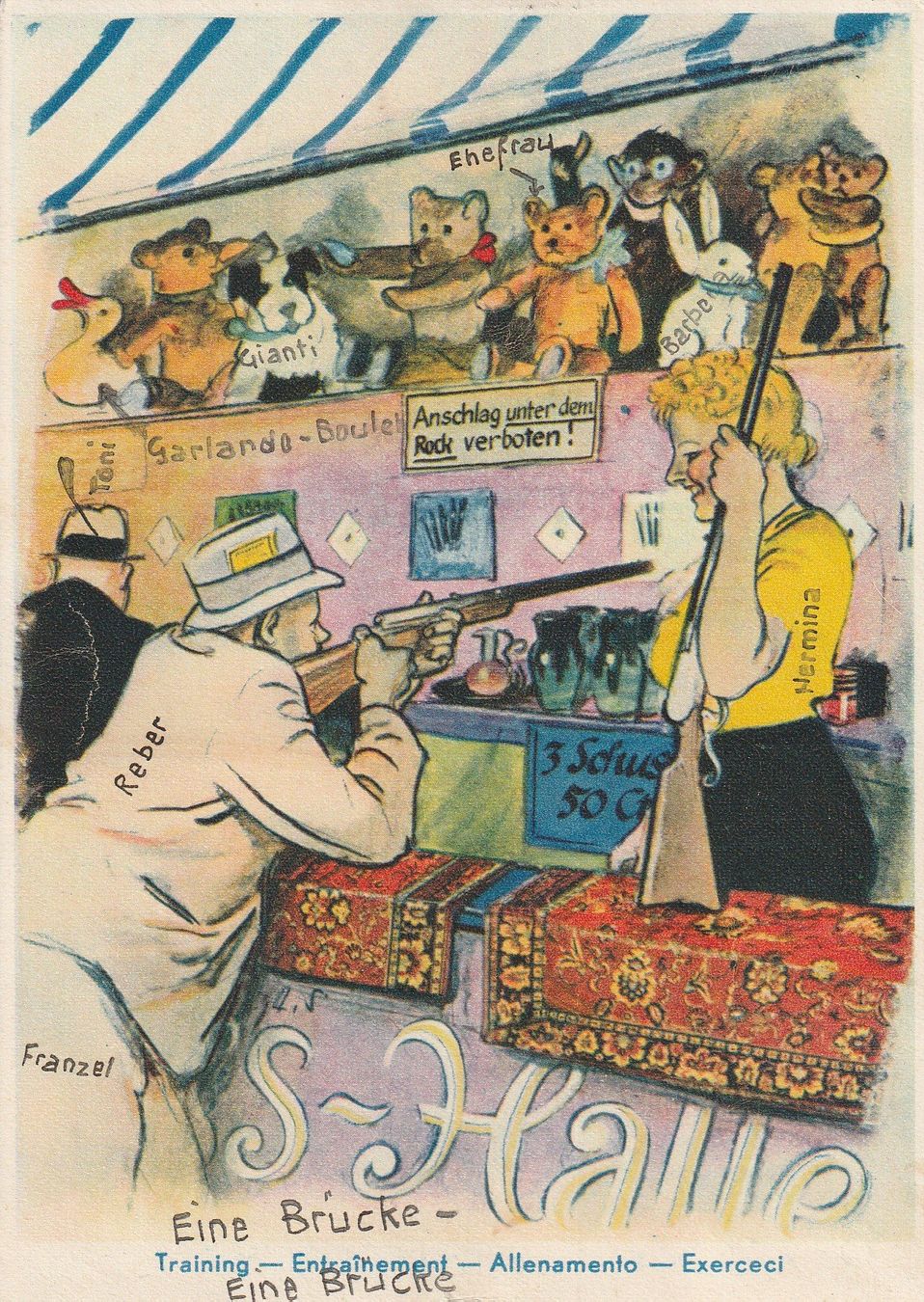Cartoline postali: Eidg. Schützenfest Luzern 1939 – Usato da Crémines venduto da clifden92