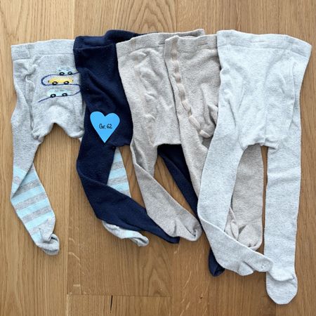 5er Set Baby-Strumpfhosen, Gr. 62, super Zustand für Winter!