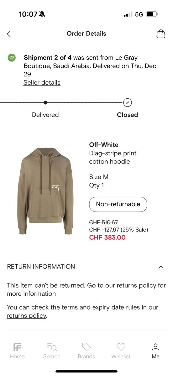 Off-White Maglioni & Felpe: Off white hoodie olive M – Usato da Giubiasco venduto da Darkemperor 1