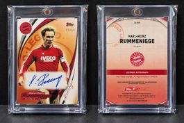 Topps Linage Karl-Heinz Rummenigge onCard Auto Fc Bayern /50