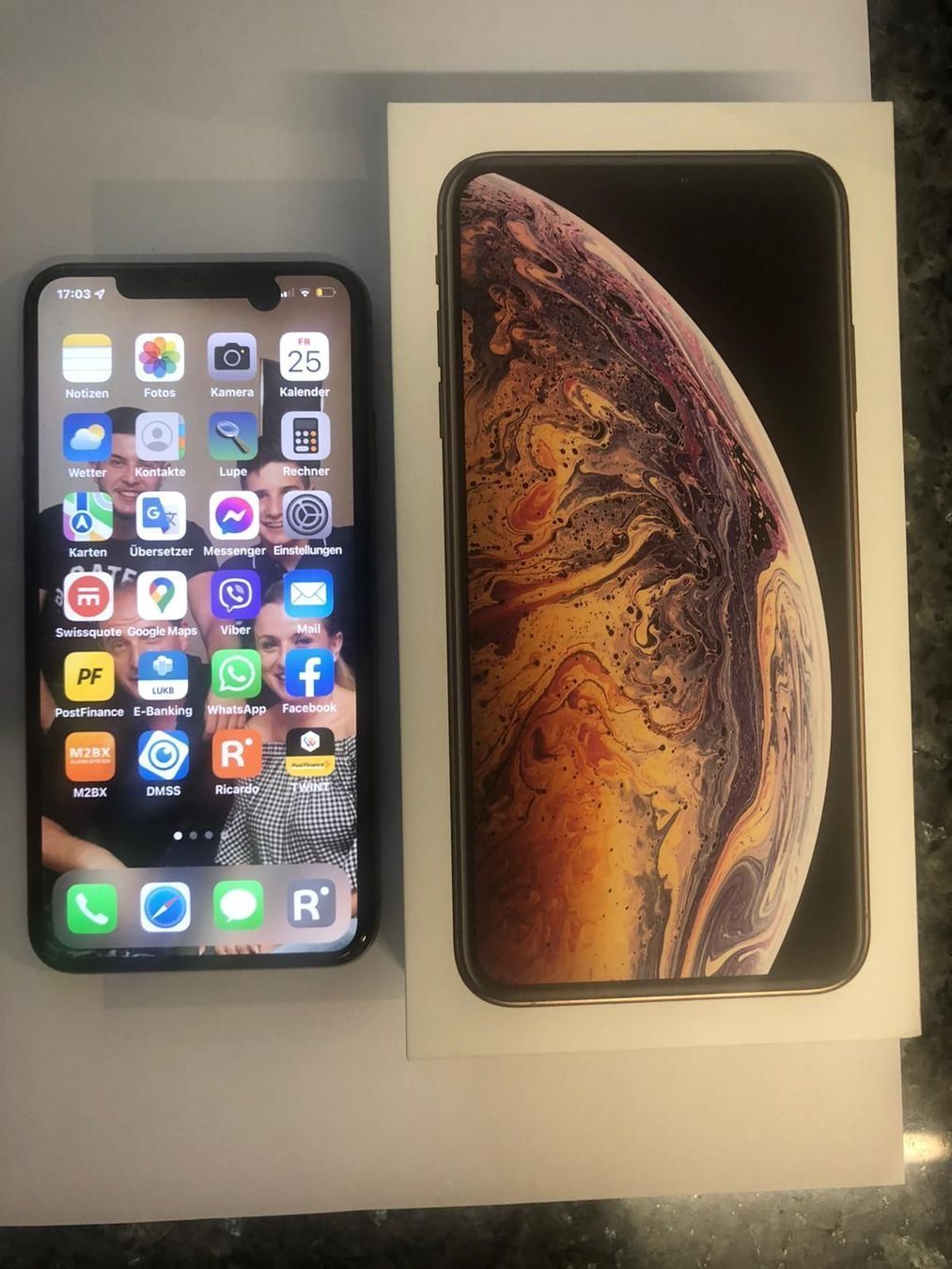 Apple Handys / Smartphones: iPhone XS Max 256 GB Gold iOS 18.7.3 – Gebraucht aus Schöftland von lazer04