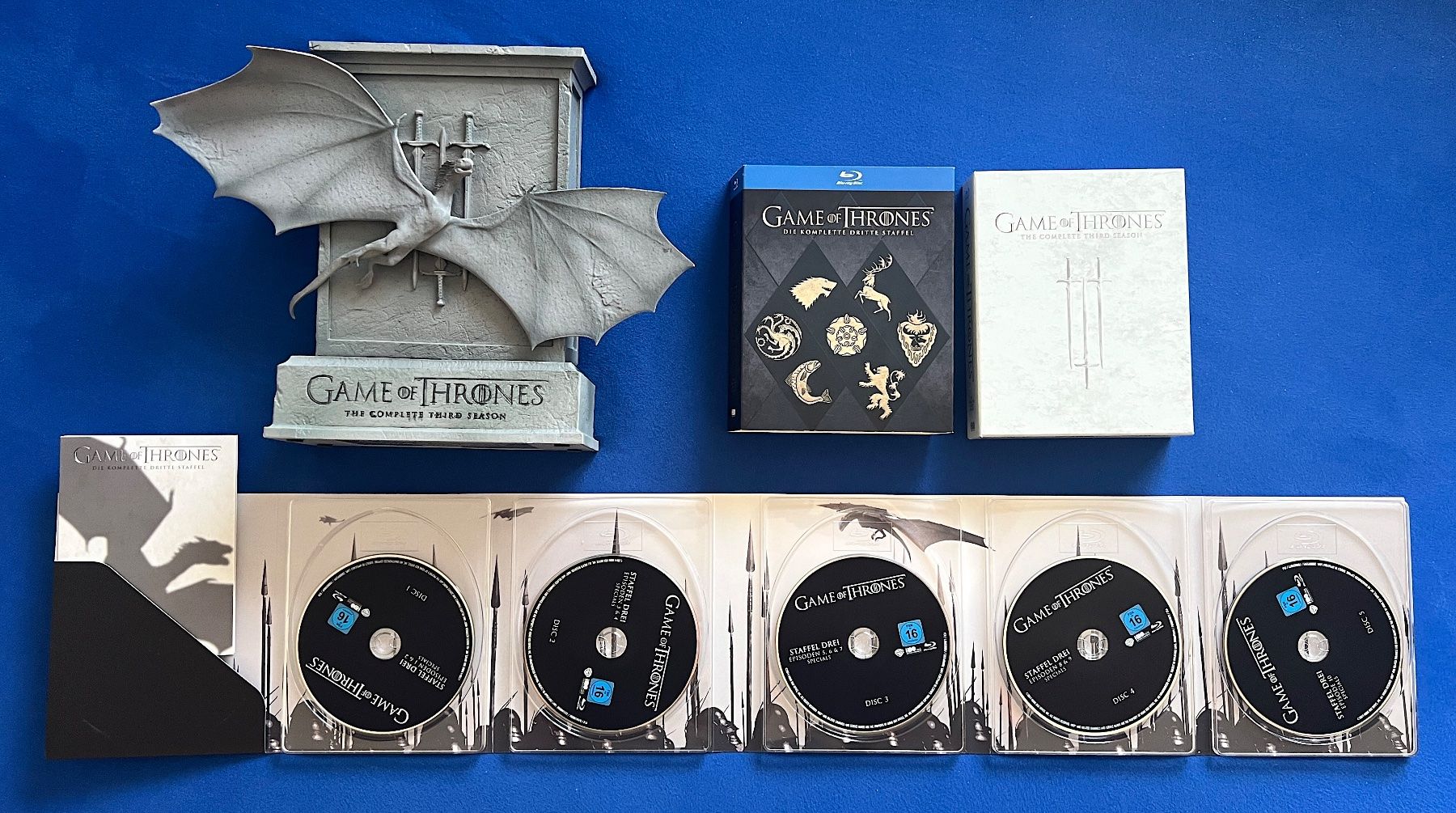Tutti i DVDs: GAME OF THRONES 1-5 Eiserner Thron, Dracheneier Dragonglass – Nuovo (secondo la descrizione) da Solothurn venduto da StarsInYourHome 4