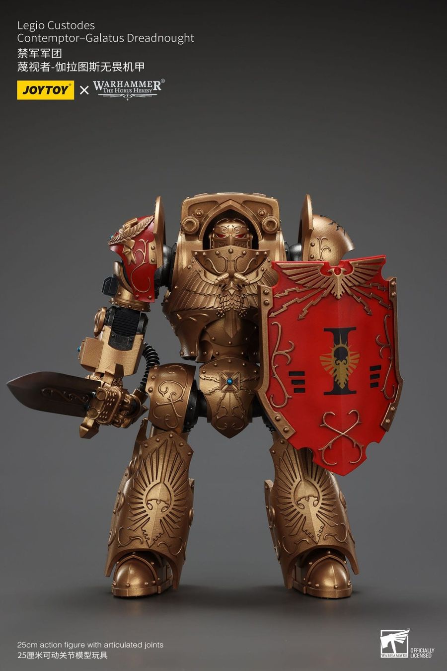 Statuette: Warhammer Legio Custodes Contemptor-Galatus Dreadnought 25cm – Nuovo e nell'imballaggio originale da St-Imier venduto da ATTAKSHOP 5