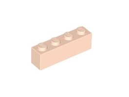 LEGO - 50x Light Nougat Brick 1x4 - 3010 - NEW