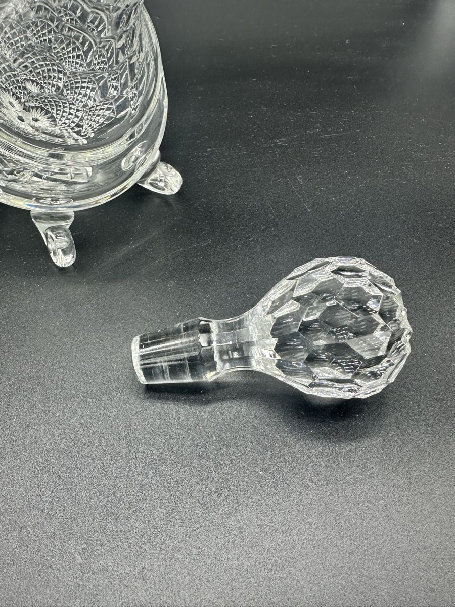 Caraffe: Genuine Lead Crystal Pointed Tilted Decanter – Usato da Villmergen venduto da JacRon 7