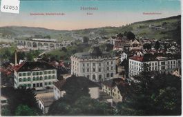 Herisau - Realschule, Post, Gemeindehaus - Litho