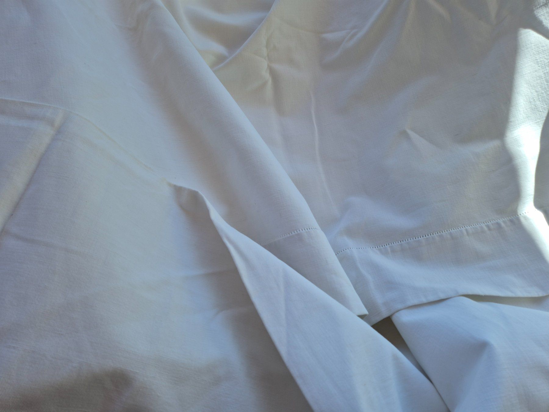 Bettwäsche: Leinen  Leintuch weiss, gross 325x220 cm – Gebraucht aus Bern von aronari 4