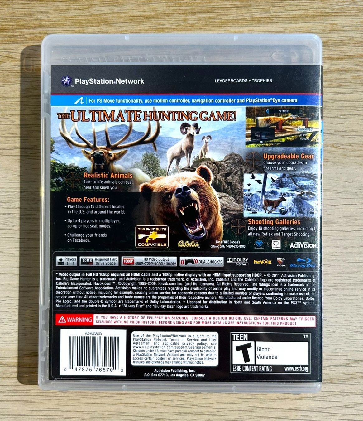 Sony Giochi: Cabelas Big Game Hunter 2012 PS3 – Usato da St. Gallen venduto da Alpine.Arcade 1