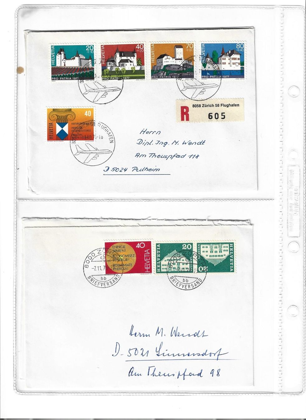Alle Briefmarken: 10 lettres 10 Buchstaben – Gebraucht aus Delemont von toutdubon11 1
