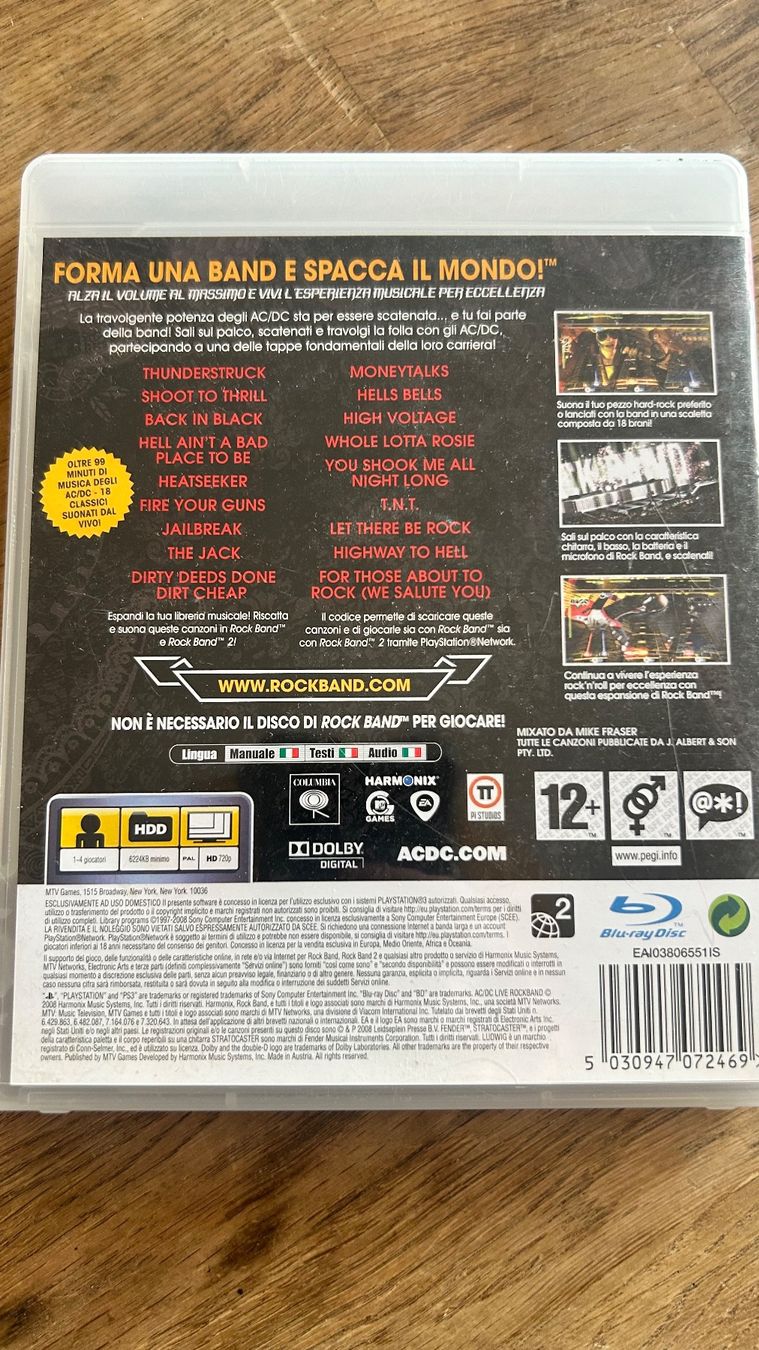 Sony Spiele: ACDC Live Rockband PS3 Game – Gebraucht aus Lugano von bad_2t9b 1