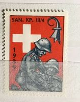 CH 1939 Soldatenmarke Sanität Sanitätssoldat Verwundeter dic