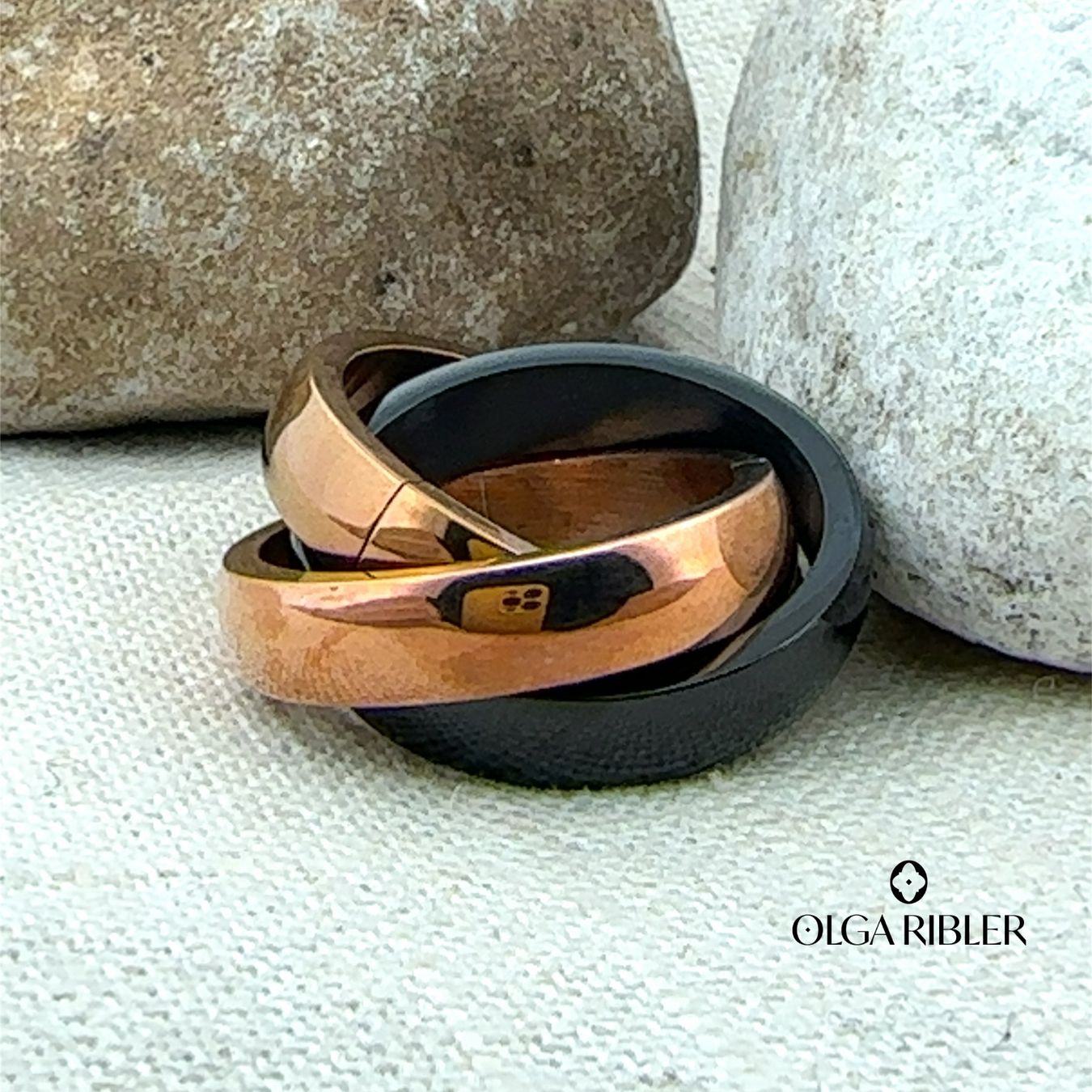 Olga Ribler Ringe: Edelstahl Ring 3-fach Grösse 62 – Neu (gemäss Beschreibung) aus Luzern von Schmuckoutlet 2