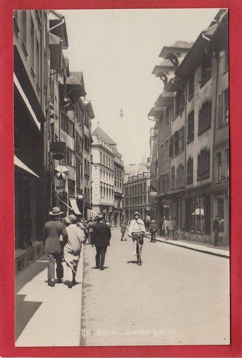 Cartoline postali: BASEL GERBERGASSE – Usato da Grüningen venduto da Kartenlaube