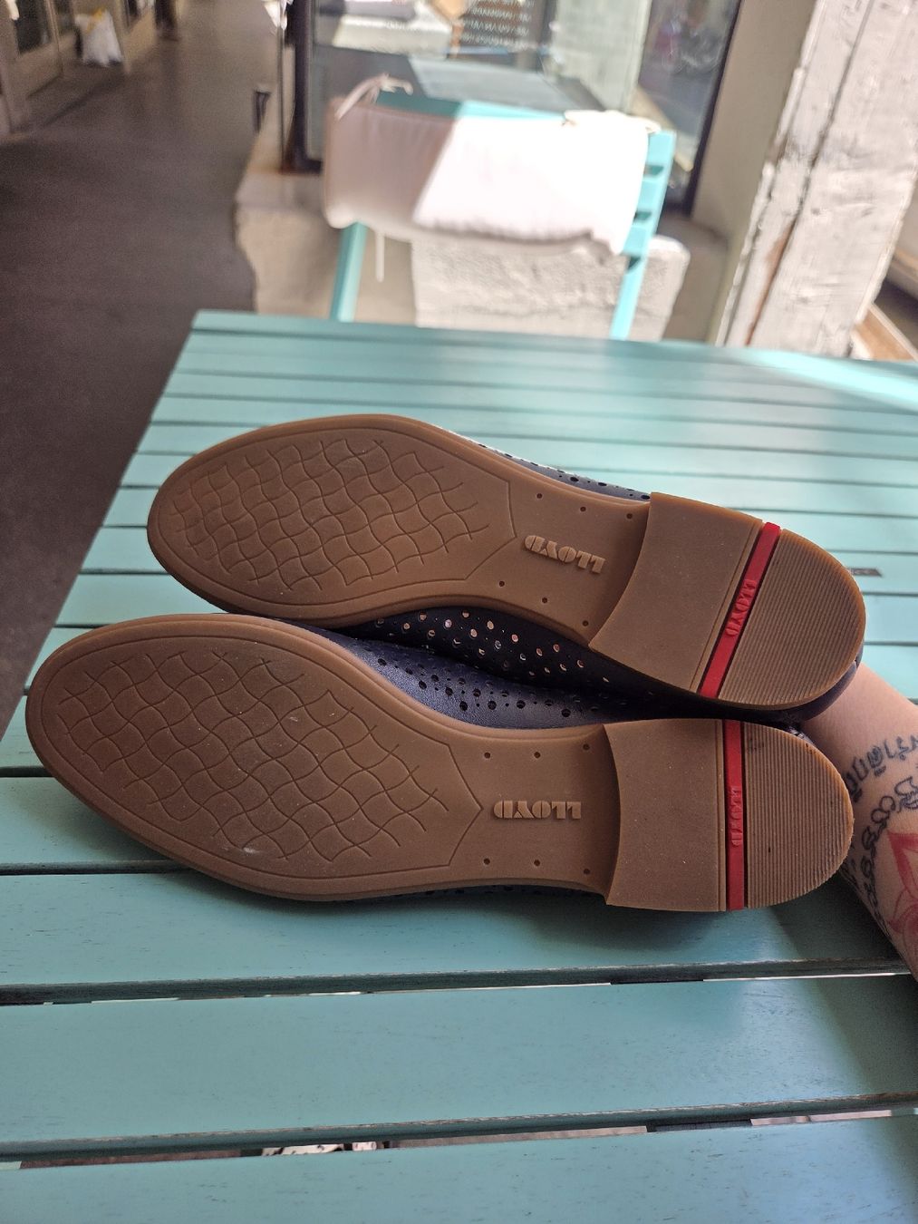 Lloyd Scarpe da donna: Lloyd Leder-Loafer Dunkelblau Gr. 41 – Usato da Bern venduto da -Aniko- 4