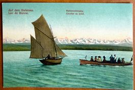 Bielersee - Barques sur le lac 1915