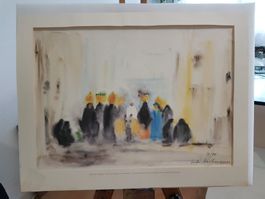 Aquarell der bekannten Schweizer Künstlerin Lili Bachmann